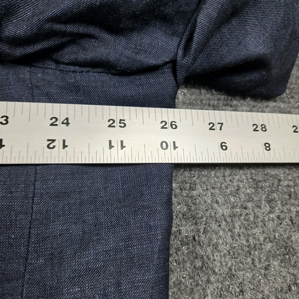 Oak Hill Blazer Men 1XL 46R/48R Blue Linen Blend 2 BTN Sport Jacket